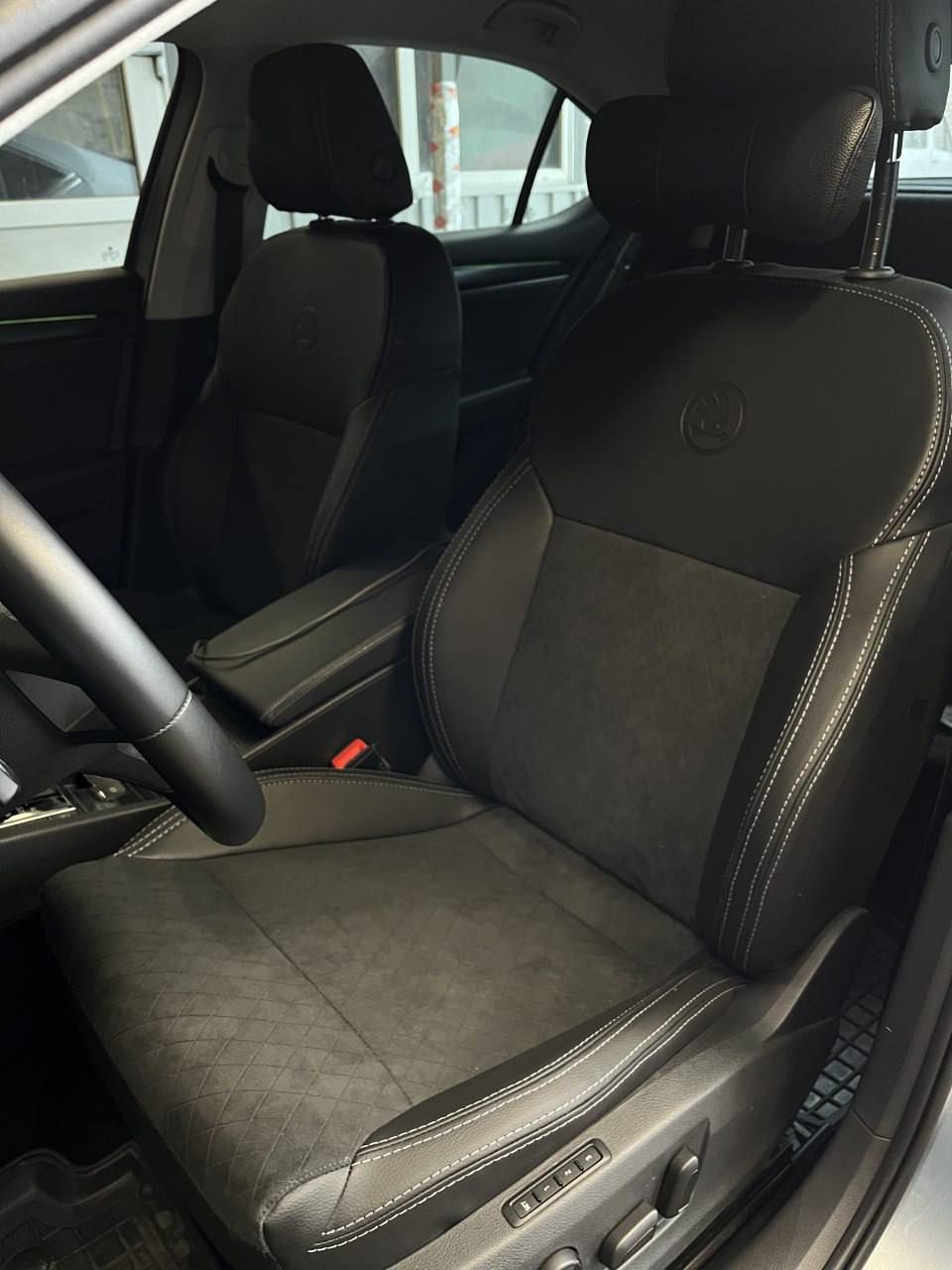 After — Alcantara cover fitted