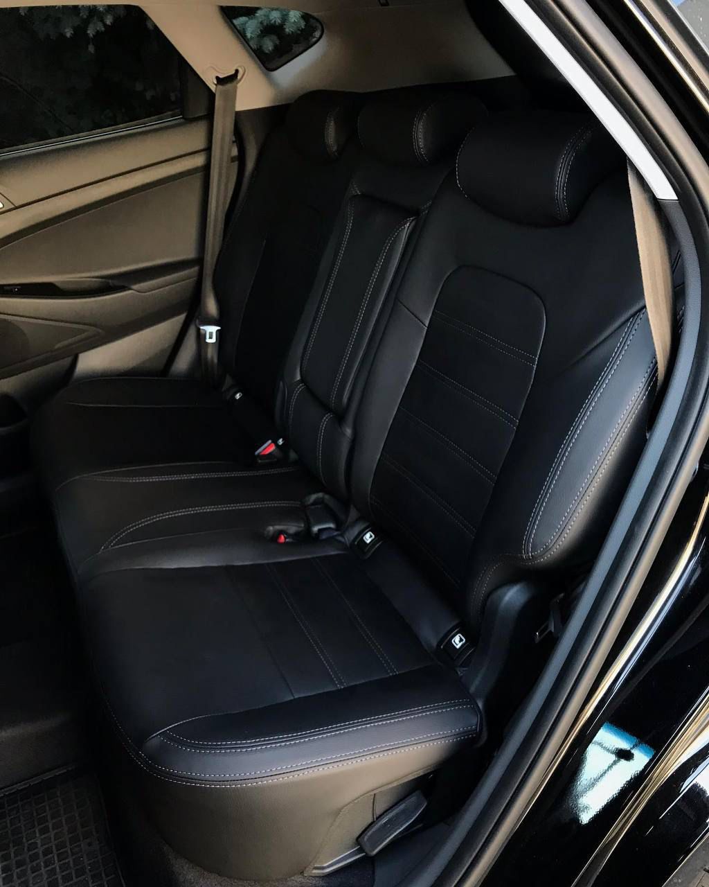Premium custom seat covers fitted in a vehicle