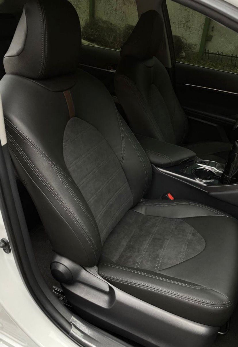 Alcantara-style seat cover — soft premium texture